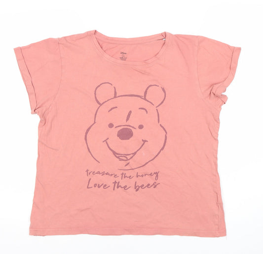 Disney Winnie the Pooh Pink Women's Nightshirt T-Shirt Style Size 10-12