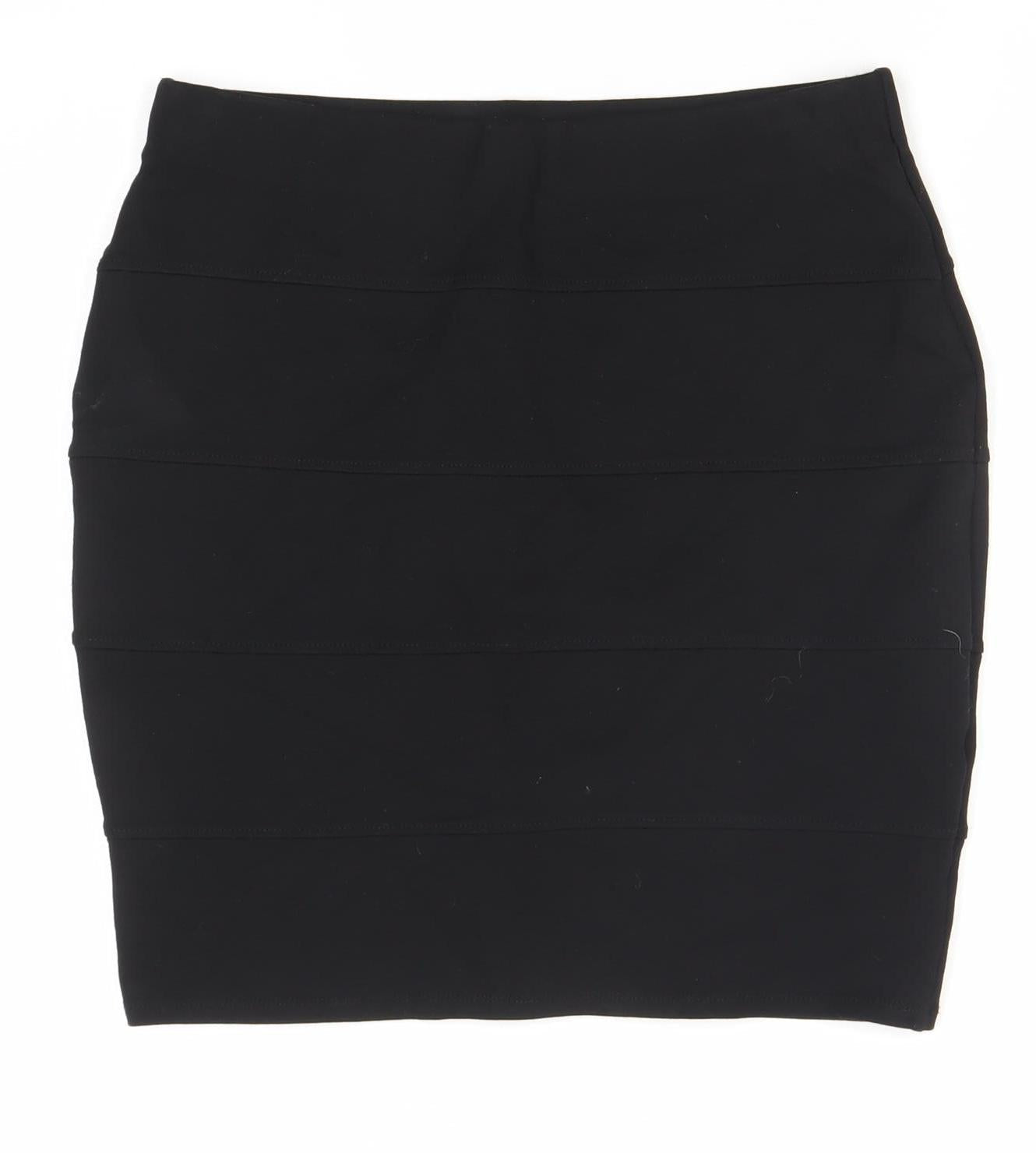 Marks and Spencer Womens Black Size 12 Pencil Skirt Knee Length