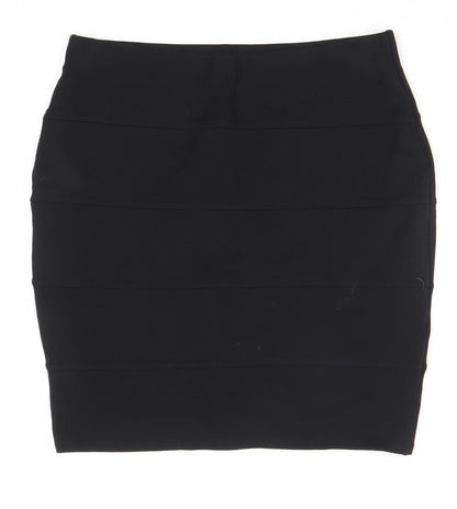 Marks and Spencer Womens Black Size 12 Pencil Skirt Knee Length