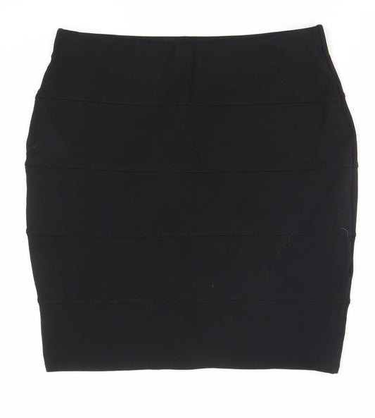 Marks and Spencer Womens Black Size 12 Pencil Skirt Knee Length