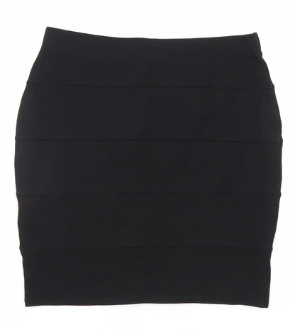Marks and Spencer Womens Black Size 12 Pencil Skirt Knee Length