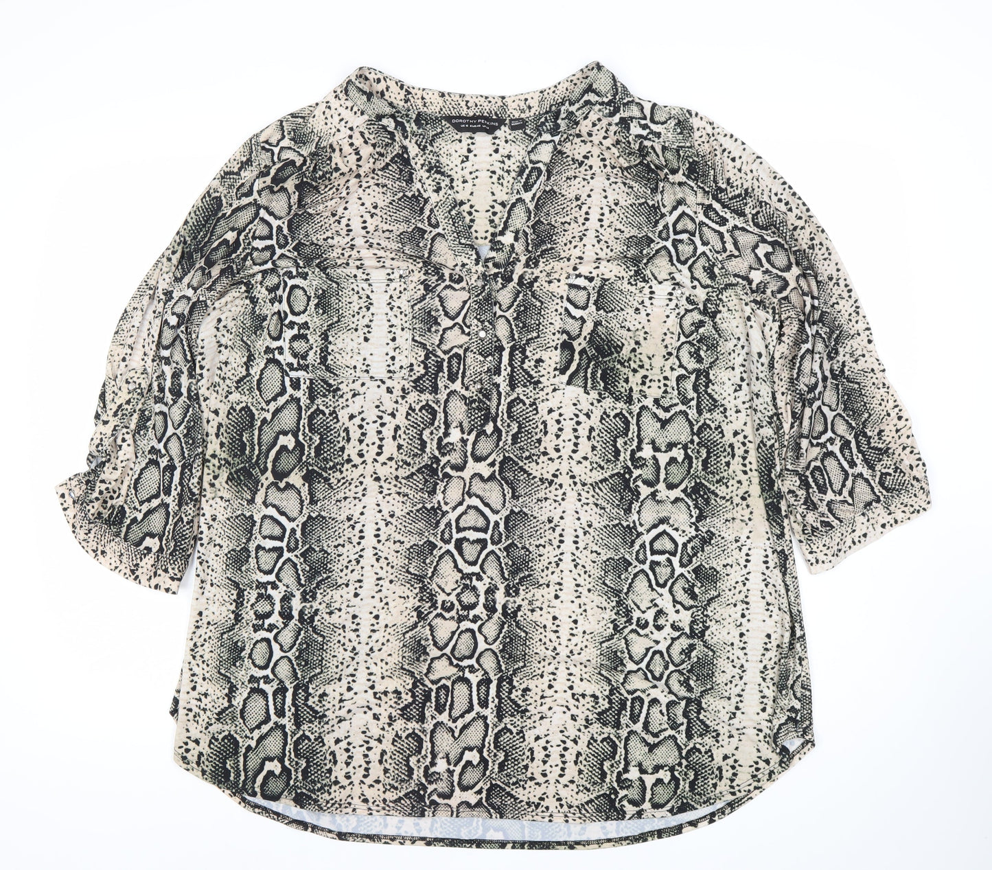 Womens UK Size 20 Dorothy Perkins Multicoloured Tunic Blouse