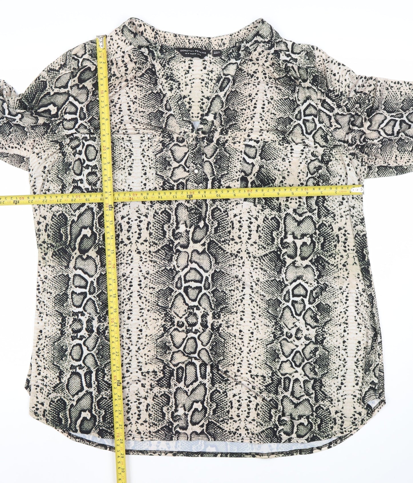 Womens UK Size 20 Dorothy Perkins Multicoloured Tunic Blouse