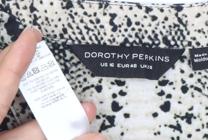Womens UK Size 20 Dorothy Perkins Multicoloured Tunic Blouse