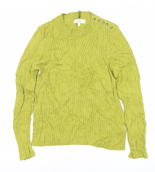 Womens UK Size 12 Marks and Spencer Green Pullover Jumper