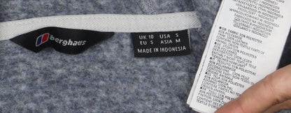 Berghaus Women’s Grey Full Zip Hoodie Size S Polyester Blend