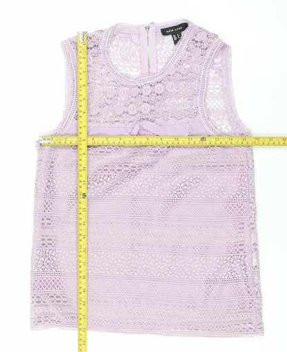 Womens UK Size 8 New Look Purple Camisole Blouse