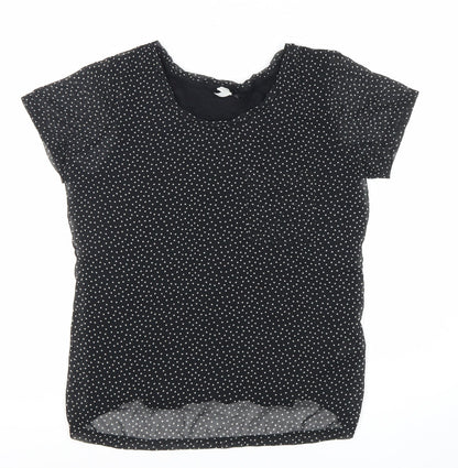 Womens UK Size 12 NEXT Black Basic Blouse