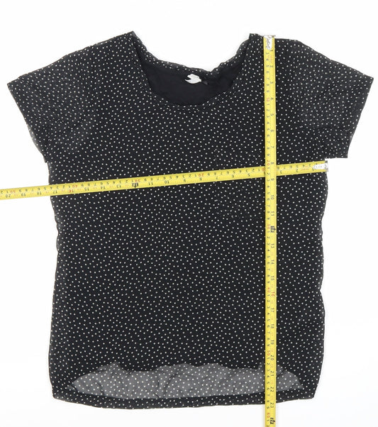Womens UK Size 12 NEXT Black Basic Blouse