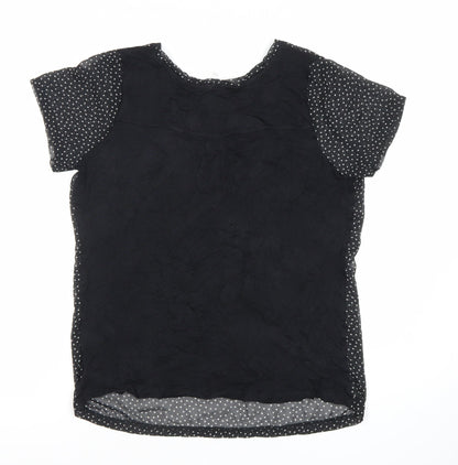Womens UK Size 12 NEXT Black Basic Blouse