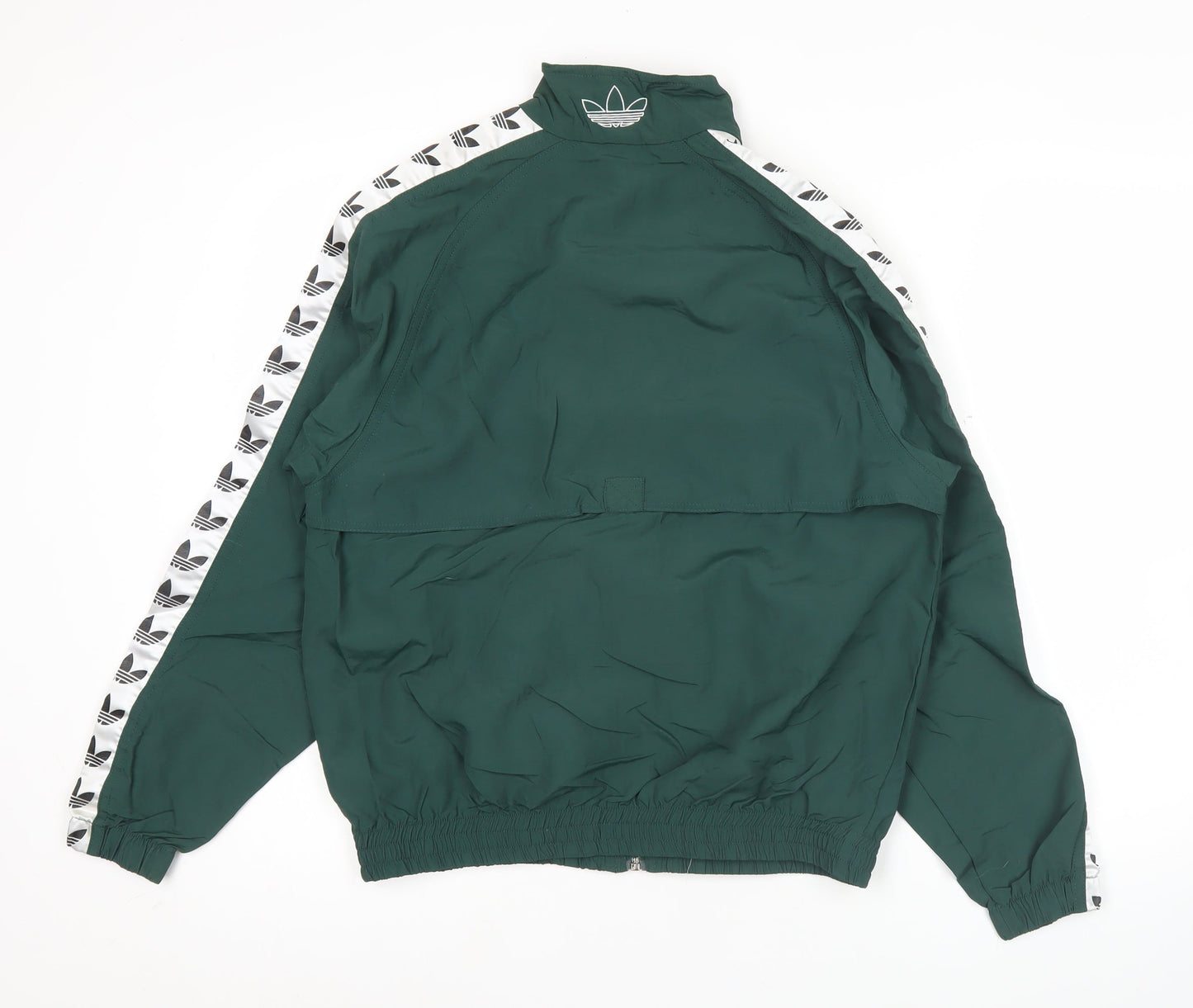 Adidas Men’s Green Track Jacket XS Full Zip Nylon Sportswear