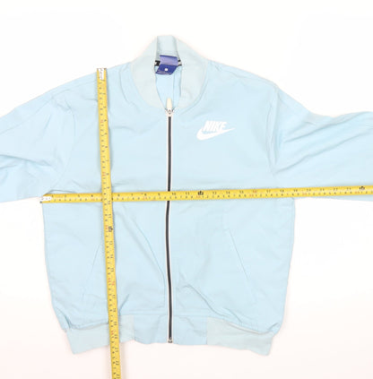 Nike Womens Blue Track Jacket Size S Lightweight Full Zip Sportswear