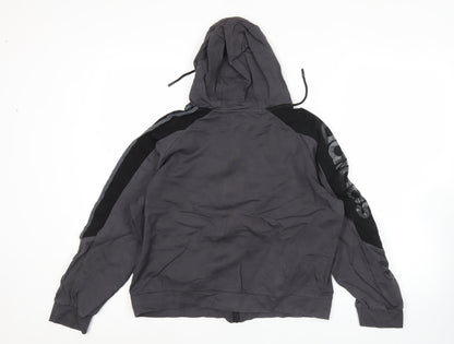 Adidas Womens XL Black Full Zip Hoodie Sweatshirt Casual Sportswear