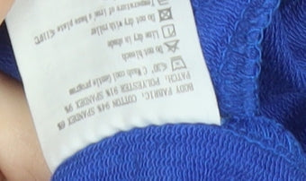 Kappa Women’s Blue Track Jacket Size 12 Full Zip Sportswear