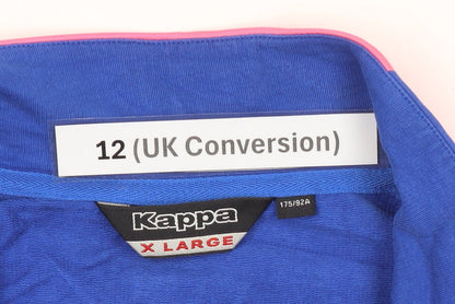 Kappa Women’s Blue Track Jacket Size 12 Full Zip Sportswear