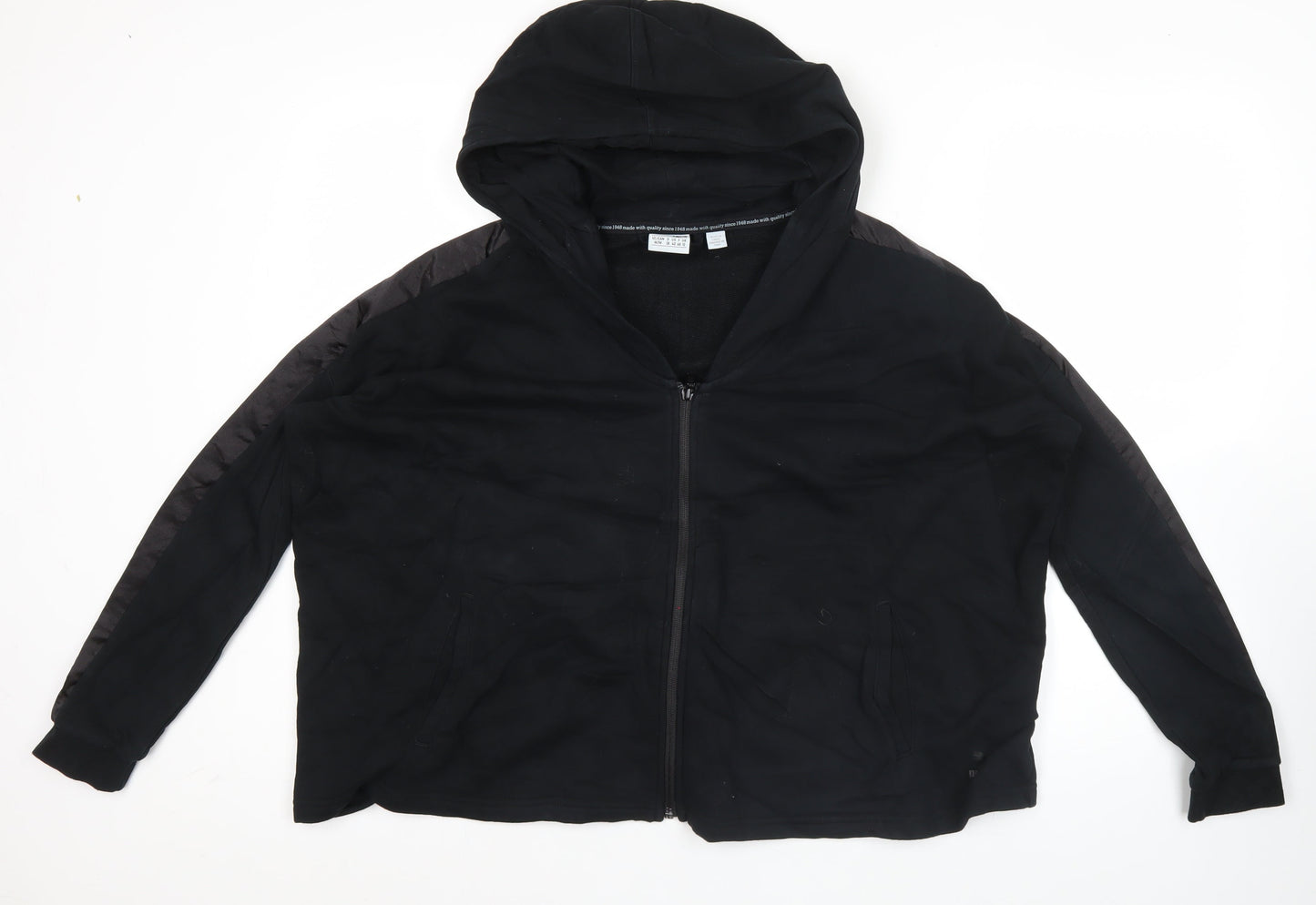 Womens UK Size 12 PUMA Black Full Zip Hoodie