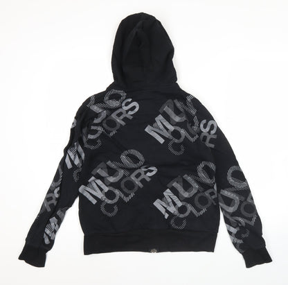 Mizuno Womens Black Full Zip Hoodie Size 10 Sportswear