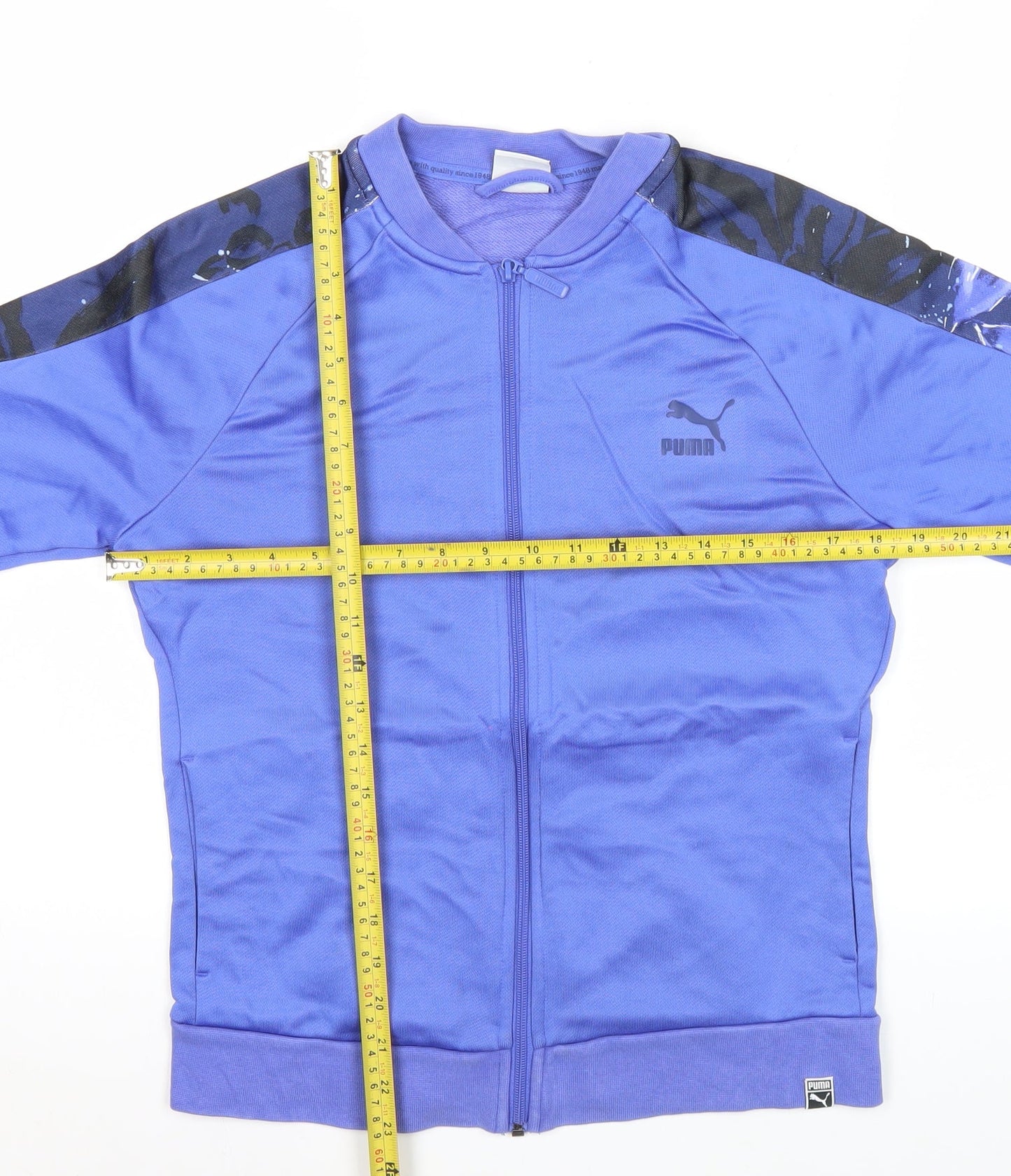 Puma Womens Blue XL Track Jacket Full Zip Sports Top