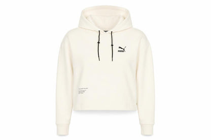Womens UK Size S PUMA Ivory Pullover Hoodie