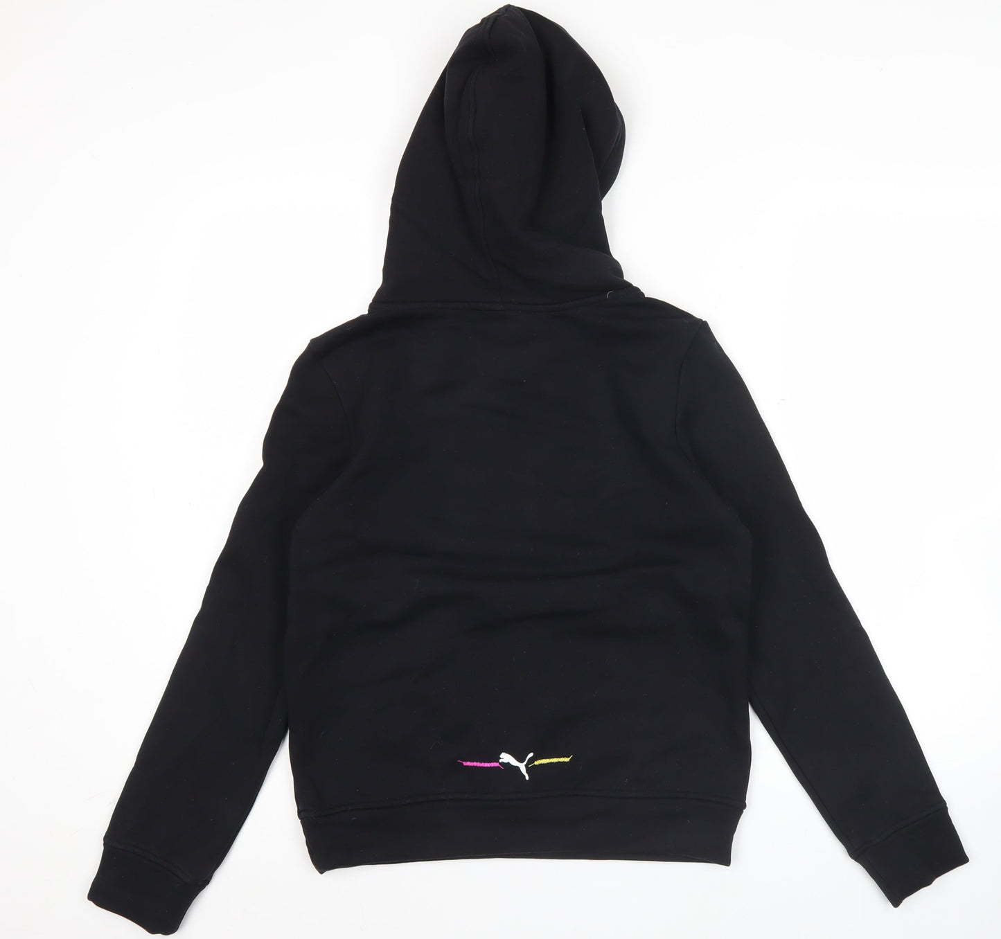 Puma Women Black XL Pullover Hoodie Logo Graphic Casual Sports