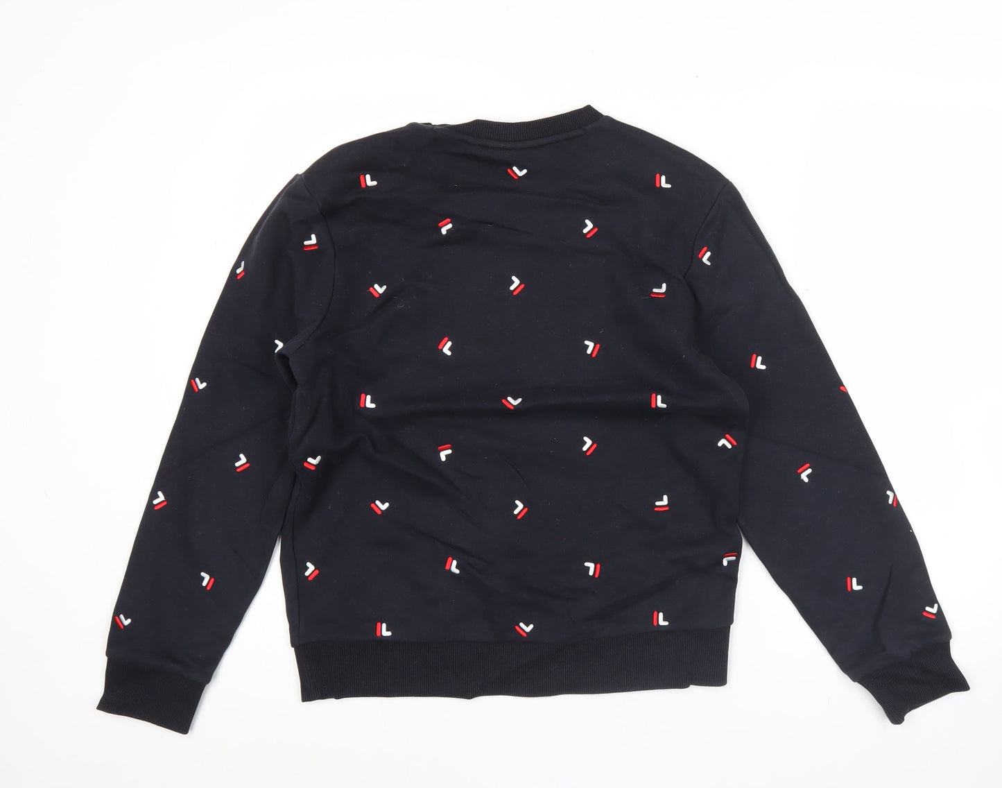Mens UK Size M FILA Black Pullover Sweatshirt