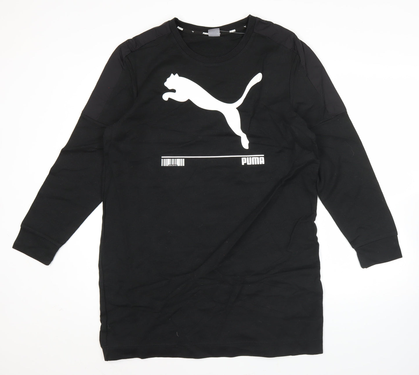 Puma Women’s Black XL Pullover Sweatshirt Long Sleeve Logo Sports Top