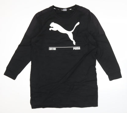 Puma Women’s Black XL Pullover Sweatshirt Long Sleeve Logo Sports Top