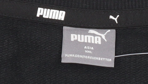 Puma Women’s Black XL Pullover Sweatshirt Long Sleeve Logo Sports Top