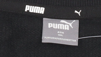 Puma Women’s Black XL Pullover Sweatshirt Long Sleeve Logo Sports Top