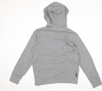 Adidas Women’s Grey Pullover Hoodie Size 12 Cotton Casual Sportswear