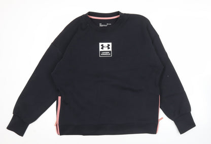 Womens UK Size M Under armour Black Pullover Sweatshirt
