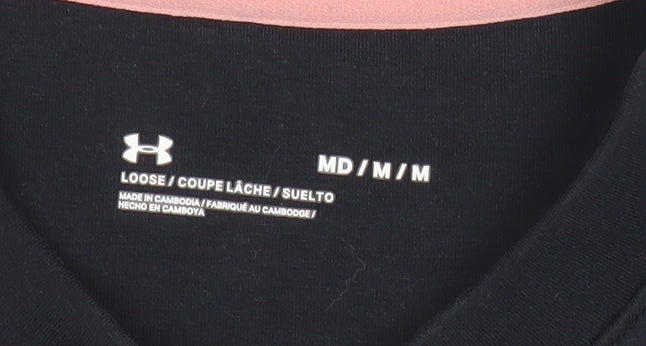 Womens UK Size M Under armour Black Pullover Sweatshirt
