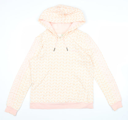 Adidas Women’s Pink Pullover Hoodie Size 12 Graphic Logo Sportswear