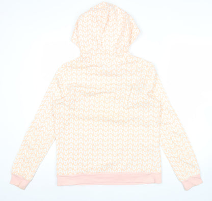 Adidas Women’s Pink Pullover Hoodie Size 12 Graphic Logo Sportswear