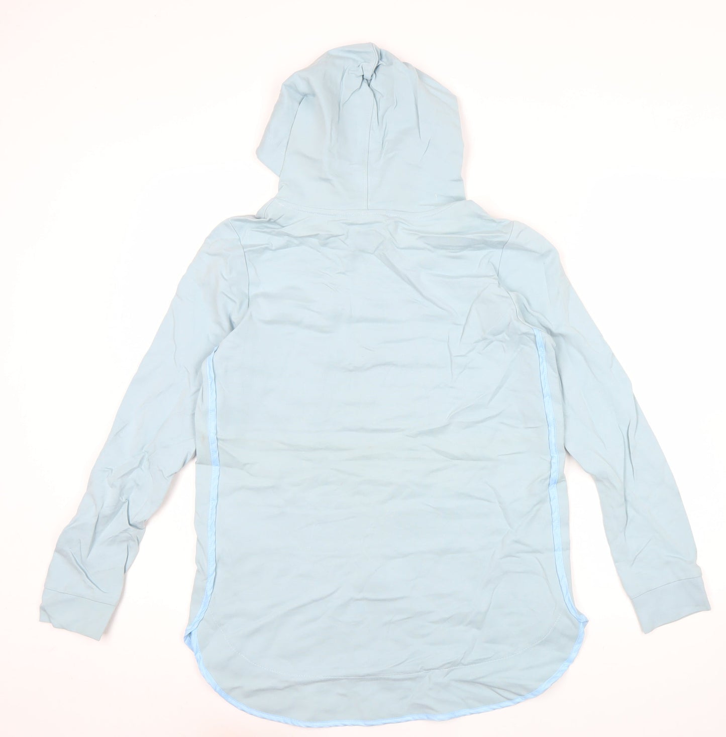 Fila Women’s Blue Pullover Hoodie UK 12 Long Sleeve White Line Logo