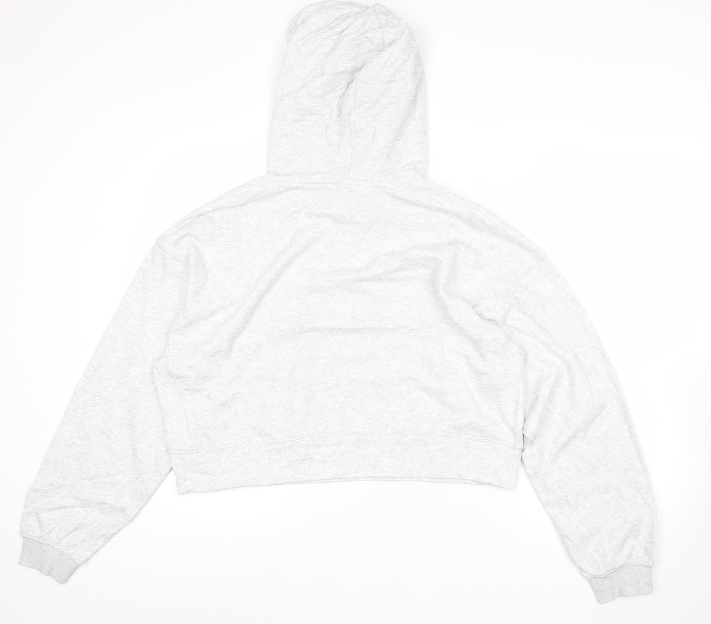 Adidas Women’s Grey Pullover Hoodie Size 10 UK Relaxed Fit Logo