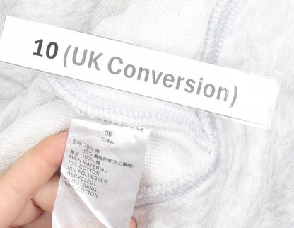 Adidas Women’s Grey Pullover Hoodie Size 10 UK Relaxed Fit Logo