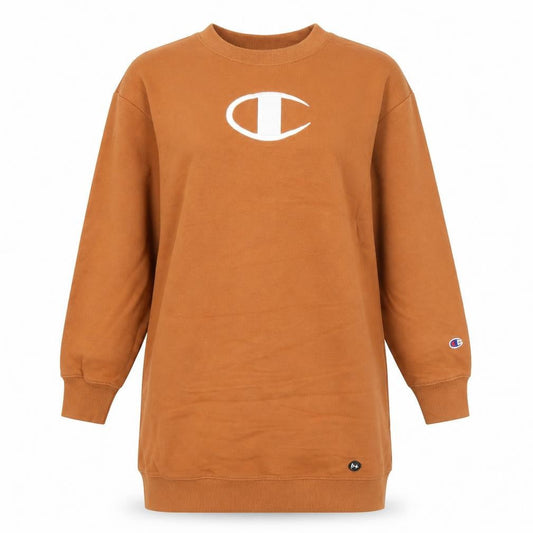 Womens UK Size XS Champion Brown Tunic Sweatshirt