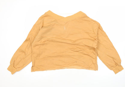 Nike Women’s Brown V-Neck Pullover Sweatshirt M Relaxed Fit