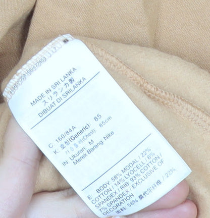 Nike Women’s Brown V-Neck Pullover Sweatshirt M Relaxed Fit