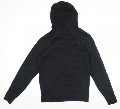 Nike Womens Black XS Pullover Hoodie China Logo Cotton Blend