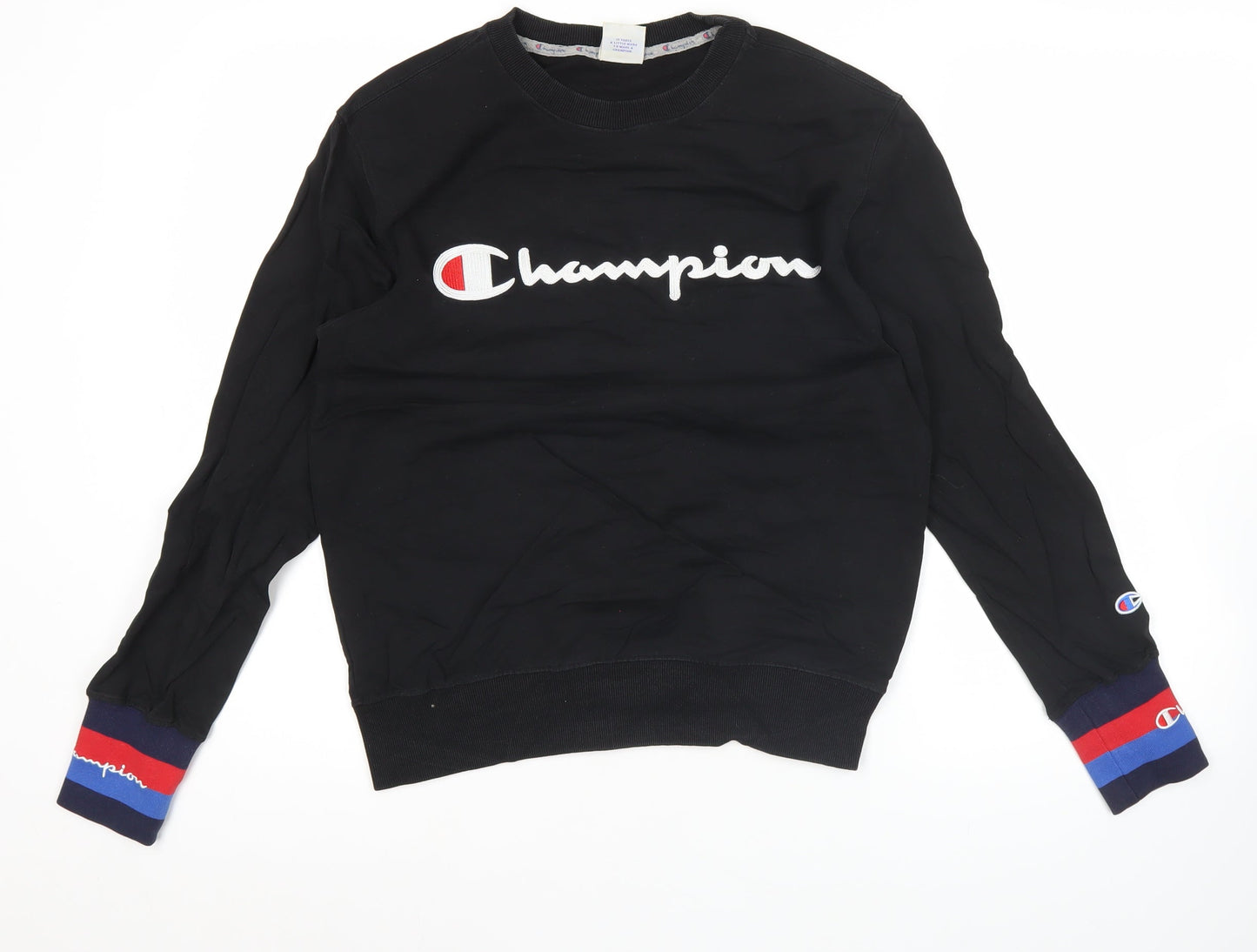 Mens UK Size S Champion Black Pullover Sweatshirt