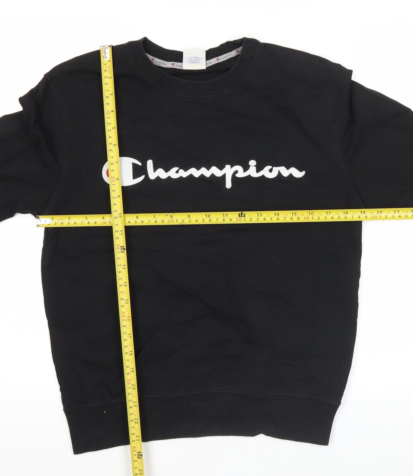 Mens UK Size S Champion Black Pullover Sweatshirt