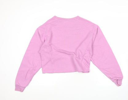 GAP Womens Pink 2XS Pullover Sweatshirt Crew Neck Long Sleeve