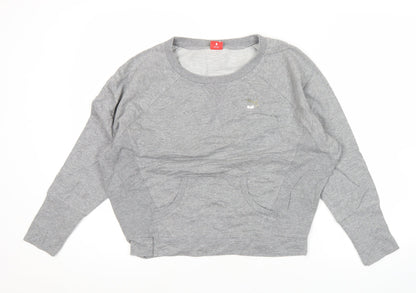 Puma Women’s Grey Sweatshirt Small Regular Fit Crew Neck Pullover