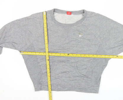 Puma Women’s Grey Sweatshirt Small Regular Fit Crew Neck Pullover