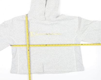 Womens UK Size L Champion Grey Pullover Hoodie
