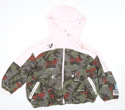 Fila x Mihara Yasuhiro Womens Pink Multicoloured Windbreaker Jacket Size 10