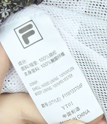 Fila x Mihara Yasuhiro Womens Pink Multicoloured Windbreaker Jacket Size 10