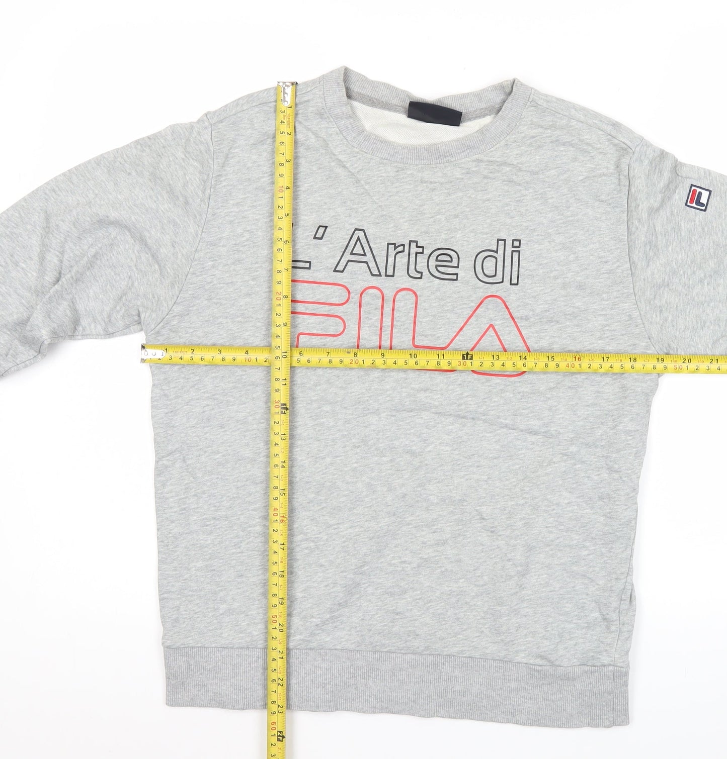 Mens UK Size M FILA Grey Pullover Sweatshirt